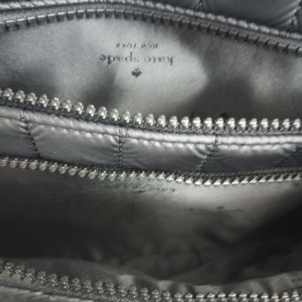 Kate Spade Black Quilted Nylon Backpack!. - Picture 6 of 8